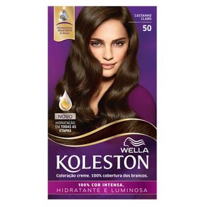 Wella Koleston Tinta de Cabelo Creme - Castanho Claro 50