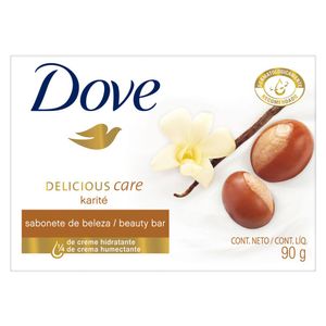 Sabonete Barra Dove Delicious Care Karité e Baunilha 90g