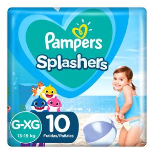 Fralda para Água Pampers Splashers Tamanho -G/XG 10 unidades