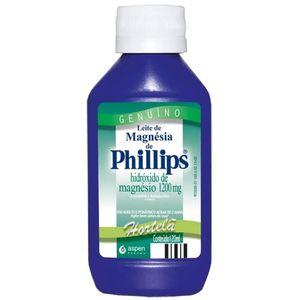 Leite de Magnésia Phillips Hortelã Susp Oral 1200mg/ml 120ml