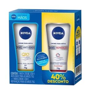 Kit NIVEA Cuidado em dobro para Mãos 40% Off na Segunda