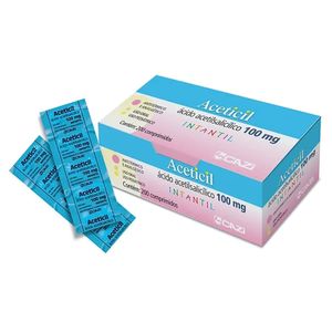 Aceticil Infantil 100mg 200 Comprimidos