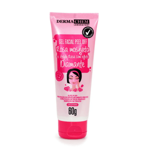 Gel Facial Peel Off Dermachem Rosa Mosqueta e Argila Rosa 60g