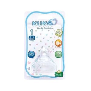 Bico de Mamadeira Kuka Big Silicone Ortodôntico N.1 C/1 Unidade