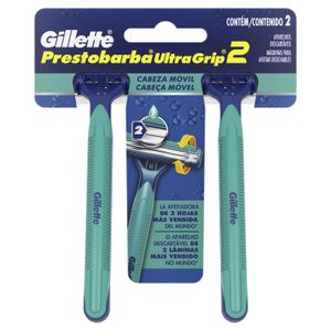 Apaelho de Barbear Gillette Prestobarba Ultragri Móvel com 2 unidades