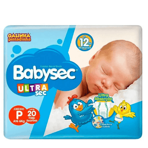 Fralda Babysec Ultrasec Jumbinho Galinha Pintadinha P com 20 unidades