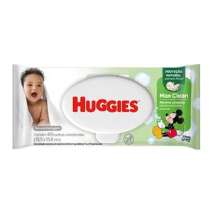 Lenço Umedecido Huggies Classic com 48 unidades