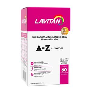 Suplemento Vitamínico Lavitan A-Z Mulher com 60 comprimidos Revestidos