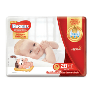 Fralda Huggies Supreme Care P com 28 unidades