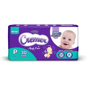 Fralda Cremer Magic Care Jumbo P com 30 unidades
