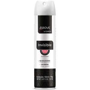 Desodorante Antitranspirante Aerossol Above Women Invisible 150ml