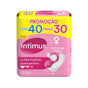 Protetor Diário Intimus Ultra Flexível Sem Abas 40 unidades