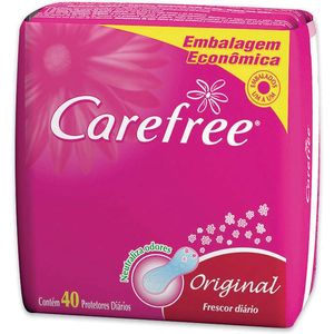 Protetor Diário Carefree Proteção Perfumado com 40 unidades