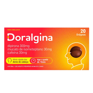 Doralgina com 20 Drágeas Neo Química