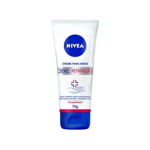Creme Hidratante Nívea 3 em 1 Reparação Para Mãos 75g