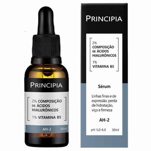 Sérum Hidratante Antissinais 2% Ácidos Hialurônicos + Vitamina B5 Principia Skincare AH-2 com 30ml