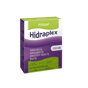 Sais Para Reidratação Hidraplex Sabor Uva com 4 Envelopes