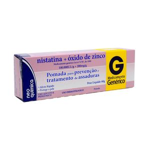 Nistatina + Óxido de Zinco Pomada 60g Genérico Neo Química