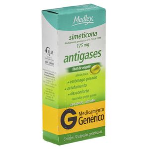 Simeticona 125Mg com 10 Cápsulas Genérico Medley