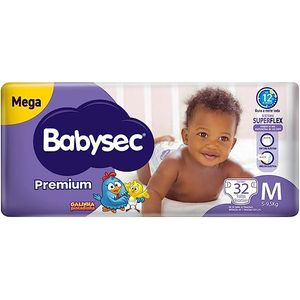 Fralda Babysec Galinha Pintadinha Premium  M com 32 unidades