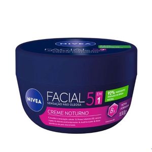 Creme Facial Anti-Idade Nivea Noturno 5em1 com 100G