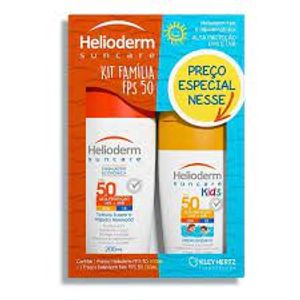 Kit Protetor Solar Helioderm Familia Fps50+Fps50 Kids