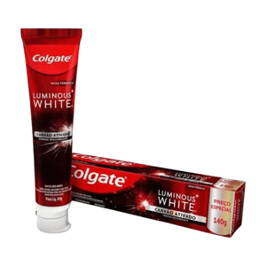 Pasta de Dente Colgate Luminous White Carvão Ativado com Flúor 140g