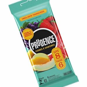 Preservativo Prudence Cores E Sabores Mix Leve8 Pague6