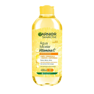 Água Micelar Garnier SkinActive Antioleosidade Vitamina C Oil Free com 400ml