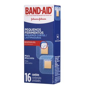 Curativo Band-Aid Pequenos Ferimentos com 16 unidades