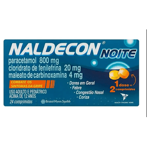 Naldecon Noite 24 Comprimidos Reckitt Benckiser