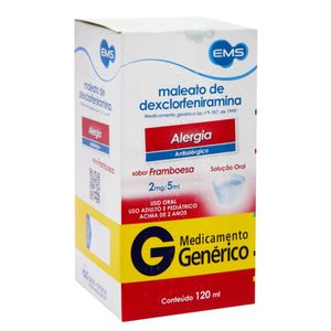 Maleato De Dexclorfeniramina 2Mg/5Ml Solucao Oral 120Ml Ems