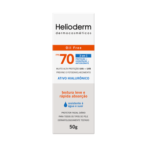 Protetor Solar Helioderm Facial Sem Cor FPS 70 50g