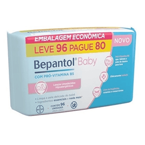 Toalhas Umedecidas Bepantol Baby com 96 Toalhinhas