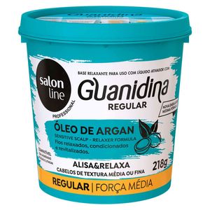 Salon Line Guanidina Óleo de Argan Regular Alisante 218g