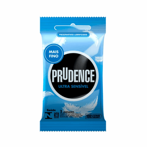 Preservativo Prudence Ultrassensivel com 3 unidades