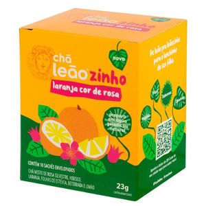Chá Leão Leãozinho Laranja Rosa Com 23g