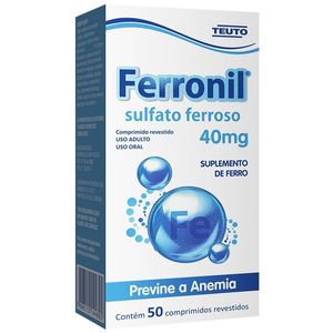 Ferronil 40mg com 50 Comprimidos