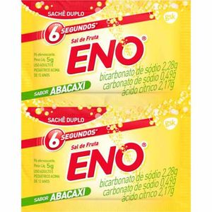 Sal De Frutas Eno Abacaxi 2 Envelopes Com 5G Cada