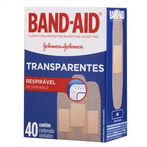 Curativo Band-Aid Tradicional com 40 unidades