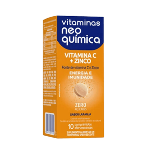 Vitamina C E Zinco Neo Química 10 Comprimidos Efervescentes