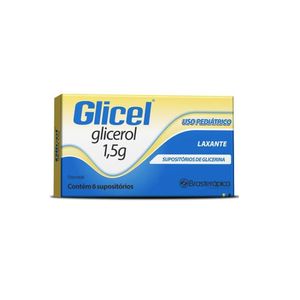 Supositório de Glicerina Glicel Pediátrico 6 unidades
