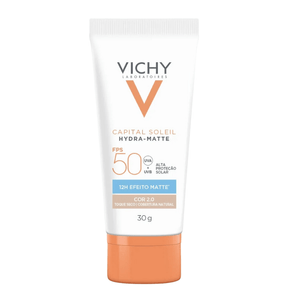 Protetor Solar Facial Creme Antioliosidade FPS 50 Vichy Capital Soleil 2.0 30g