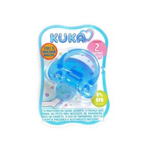 Chupeta Kuka Silicone Soft Ortodontico Tamanho 2 Azul