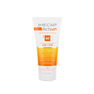 Protetor Solar Facial FPS 60 Imecap Actsun Sem Cor 50g