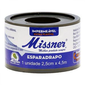 Esparadrapo Missner Impermeavel 2,5cmX4,5m