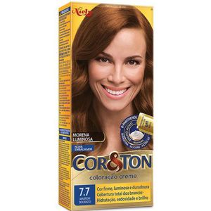 Tintura Cor&Ton Niely Marrom Dourado 7.7