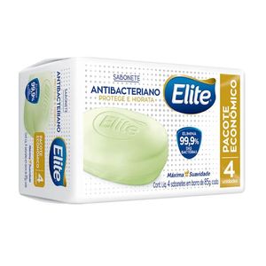 Sabonete em Barra Elite Antibacteriano com 4 Unidades 85g