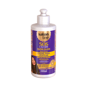 Creme Para Pentear Salon Line Sos Cachos Super Oleos 300ml