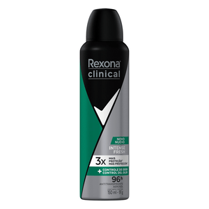 Desodorante Rexona Clinical Intense Fresh Antitranspirante Aerossol Masculino 150ml